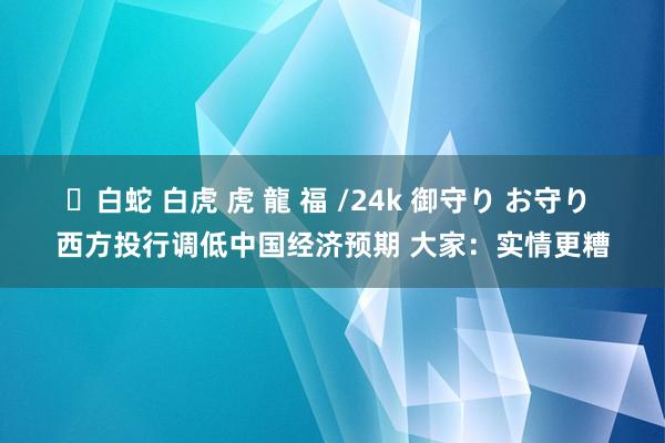 ✨白蛇 白虎 虎 龍 福 /24k 御守り お守り 西方投行调低中国经济预期 大家：实情更糟