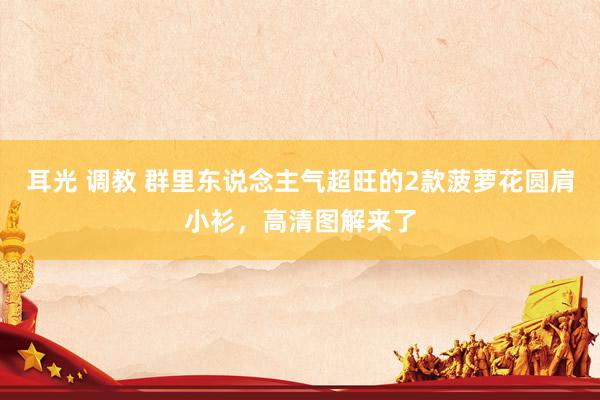 耳光 调教 群里东说念主气超旺的2款菠萝花圆肩小衫，高清图解来了