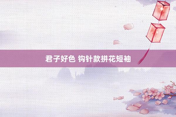 君子好色 钩针款拼花短袖